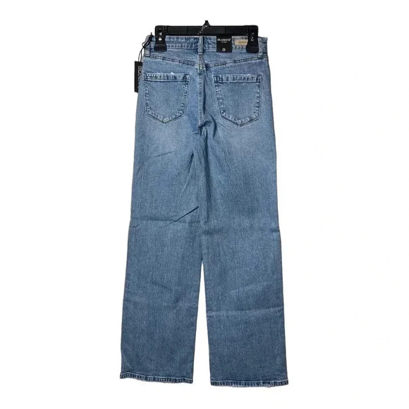 1331. BLANK NYC “SAY LESS” WIDE LEG DENIM JEANS SIZE 26 CROSS OVER BUTTON FLY - Picture 9 of 15